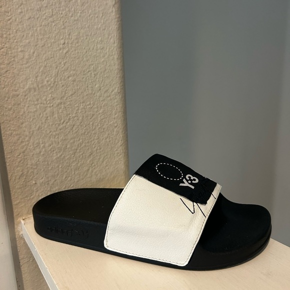adidas Y-3 Yohji Yamamoto Adilette Slide Sandals White BC0911 Youth Size 4Y - Picture 2 of 10